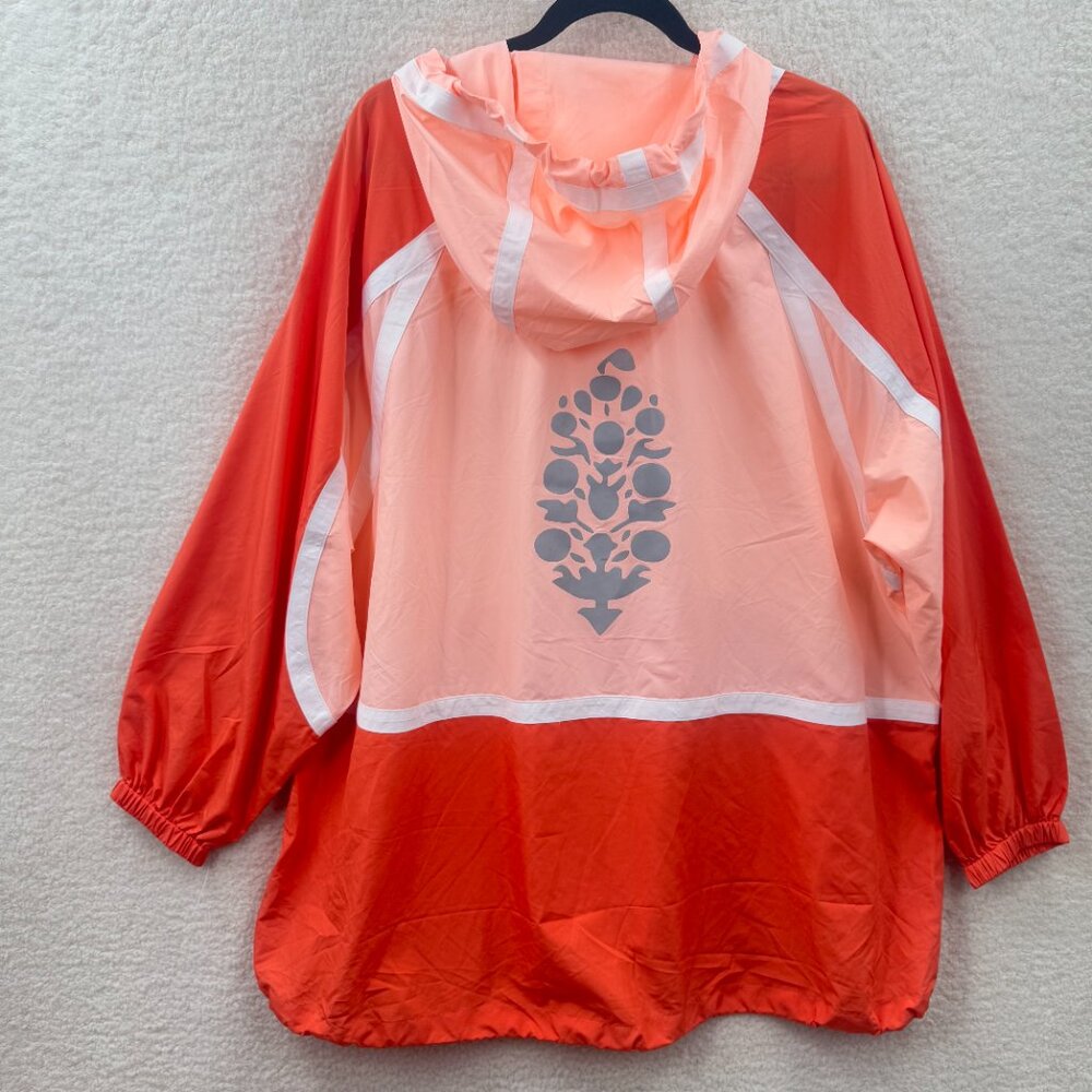 FP Movement Care FP Like The Wind Logo Jacket Pullover in Pastel Peach Combo